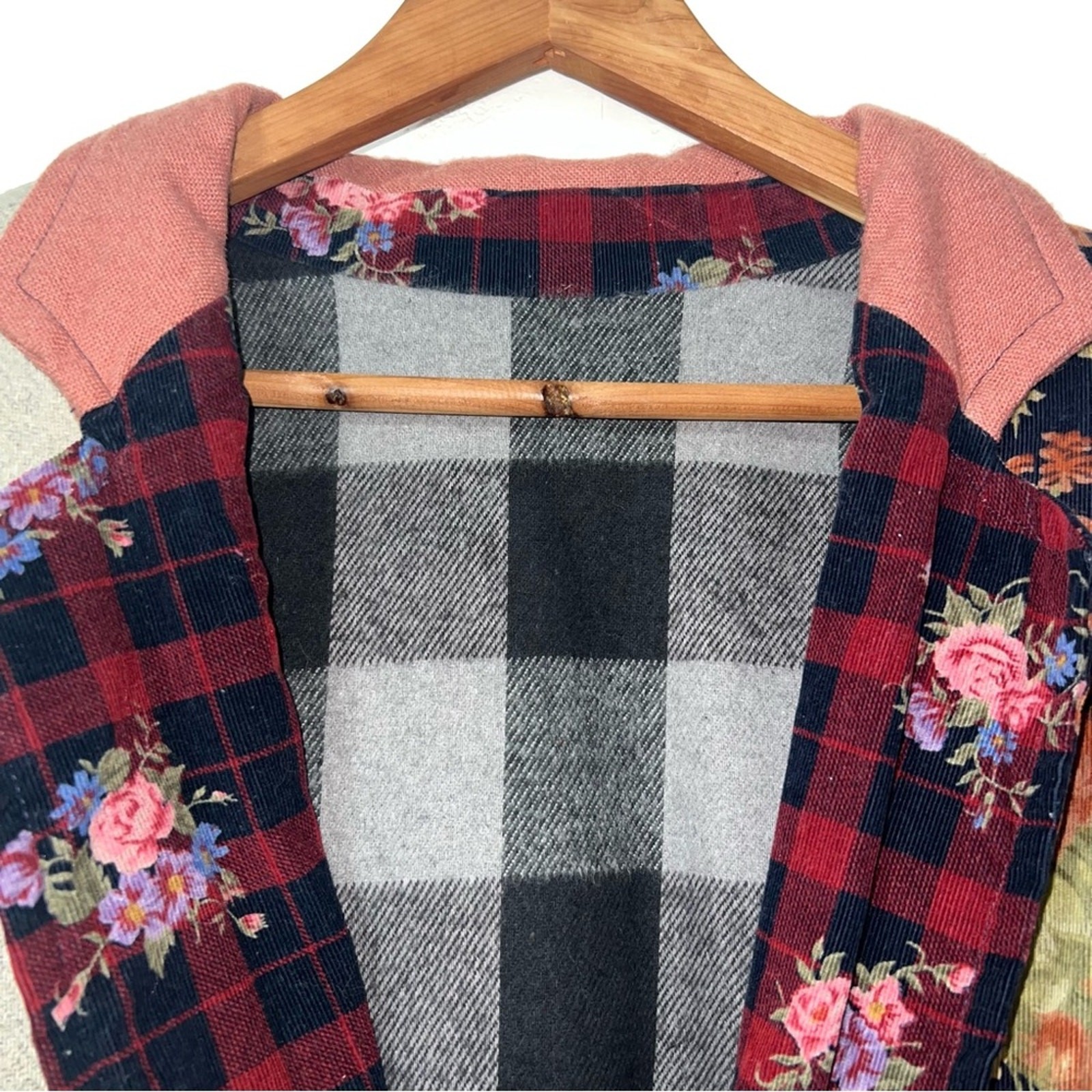 Unique Mixed Media Upcycled Patchwork Whimsical C… - image 11