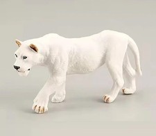 White Lion Wild Animal Figure Toy PVC Doll Small Figurine Birthday Gifts