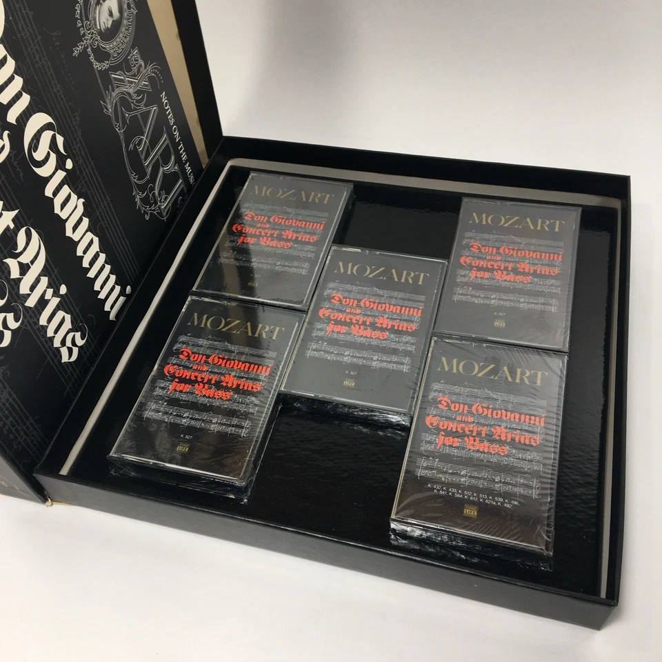 1980 Time Life Mozart Don Giovanni & Concert Arias for Bass 5 Cassettes +Booklet - Image 2 of 4