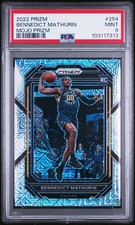 2022-23 Panini Prizm Benedict Mathurin Mojo /25 Psa 9 RC