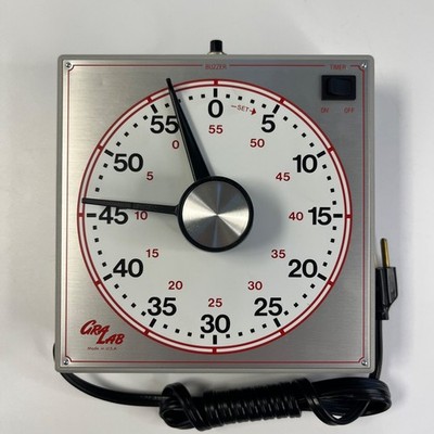 Vintage GraLab Photography Darkroom Timer (Tested/Working) - Silver - Model 165A