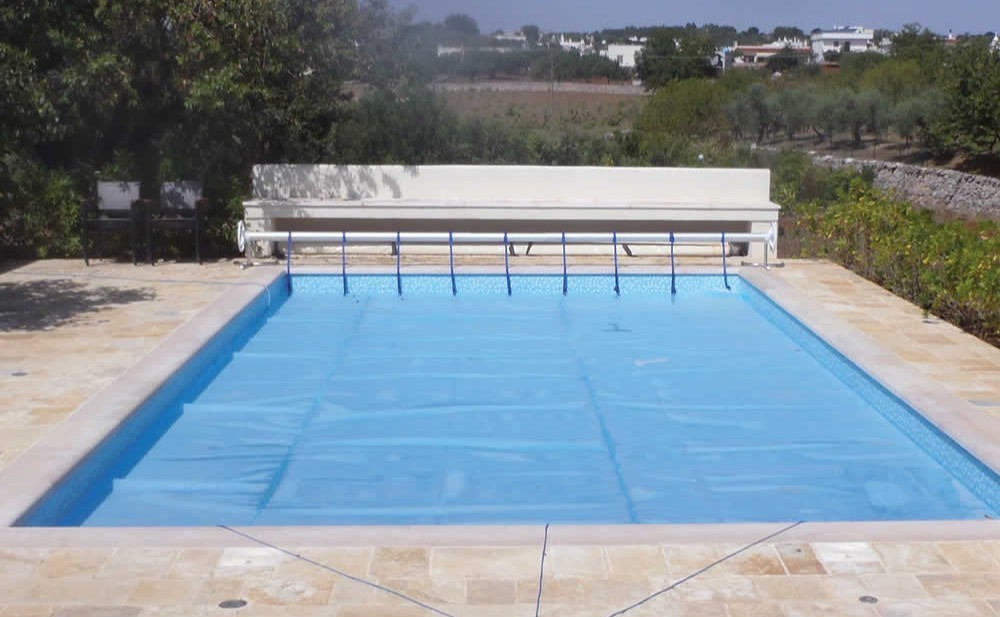 16ft x 32ft Sol Guard 500 micron GeoBubble Swimming Pool Solar Cover Covers