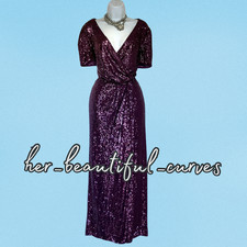 JOANNA HOPE GLITTER SEQUINS OCCASION PARTY DRESS SIZE 20