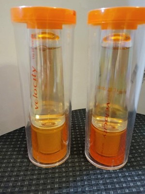 Mary Kay Velocity For Women Lot of 2  in Plastic Cylinder Containers - Vintage