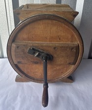 Antique Wooden Butter Churn w F.W. & Anchor Logo Stamp-possibly FW Manf. Co.
