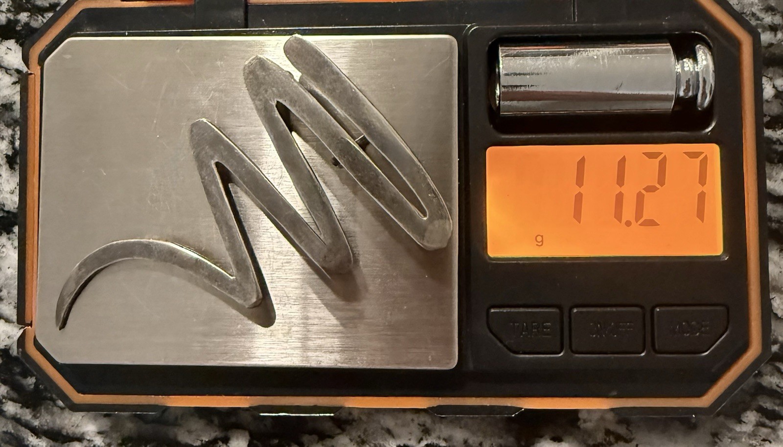 SOLID .925 STERLING SILVER PIN/PENDENT - ZIG ZAG … - image 5