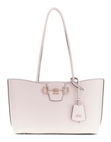 Guess Janie Logo Girlfriend Carryall Schultertasche Stone Creme