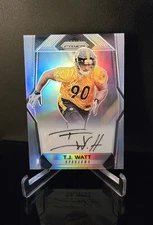 AUTO 🔥 T.J. WATT RC SSP 2017 Panini Prizm Rookie Autographs Silver No. RA-TJ