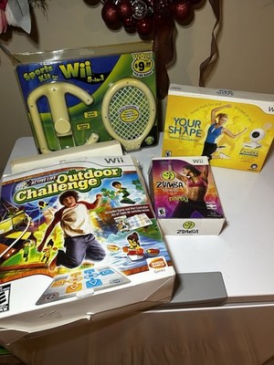 Bandai Namco Ubisoft Majesco Wii Fitness Sports Bundle Games Mat Camera Kit