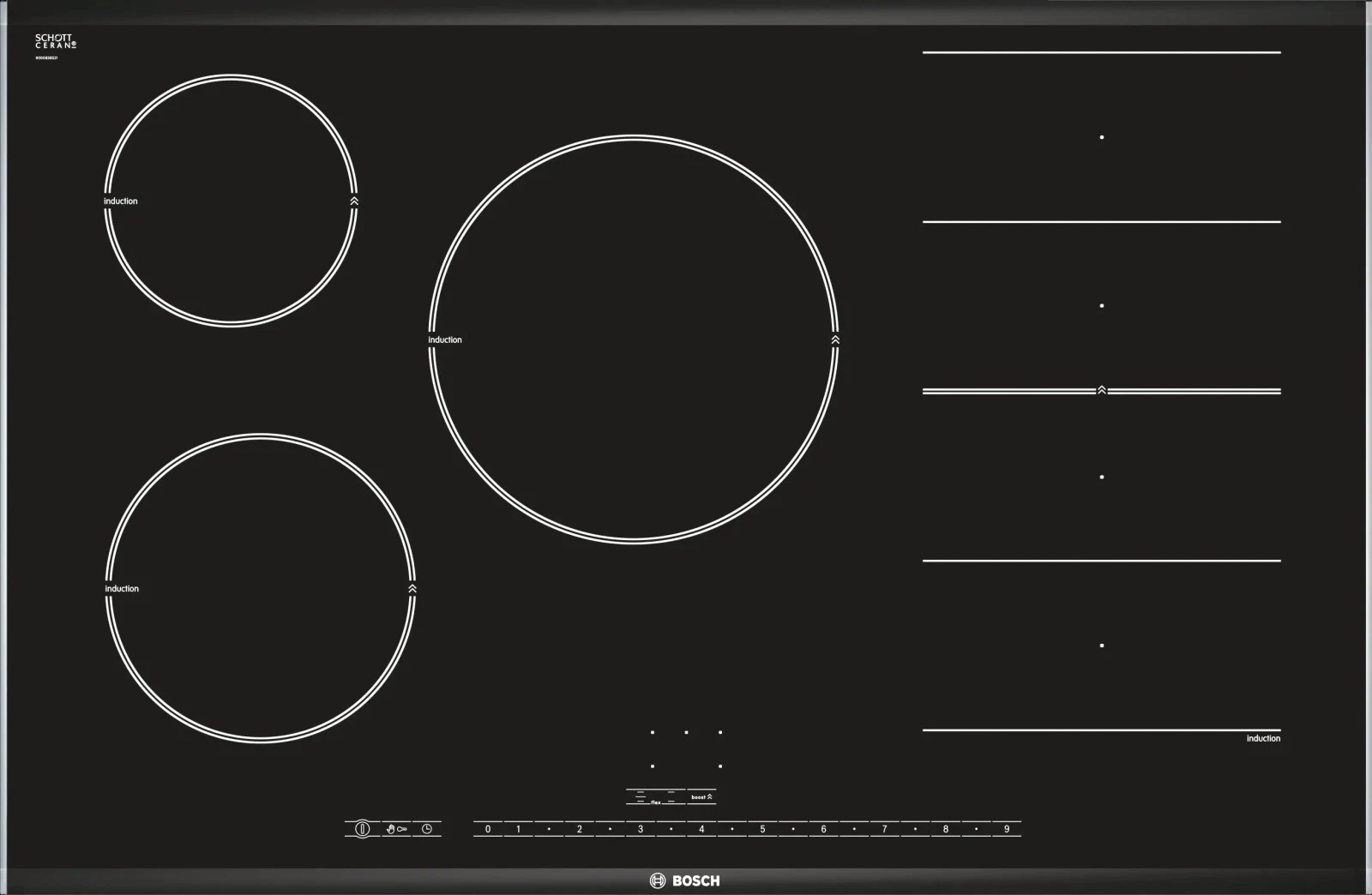 Bosch PIP875N17E Serie 8 Induction Hob Black Glass Stainless Steel Trim
Opens in a new window or tab