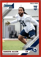 2019 Donruss Press Proof Red #267 Dakota Allen - FB