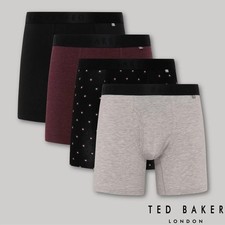 Ted Baker Men's Boxer Shorts 4 Pack in 4 Colours Large Size 