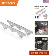 Elegant 2-Pack Stainless Steel Stove Gap Covers – 23.4 Inches – Heat Resistant