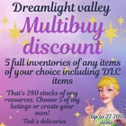 Dreamlight Valley Resources 💕 5 full inventories of anything