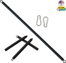 41 Inch Resistance Band Bar for Full Body Workout Portable Detachable Pilate Bar