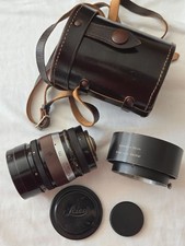 Exceptionally Rare Leica LTM SM Black 8.5cm f1.5 Summarex, Hood, Cap S : 593xxx