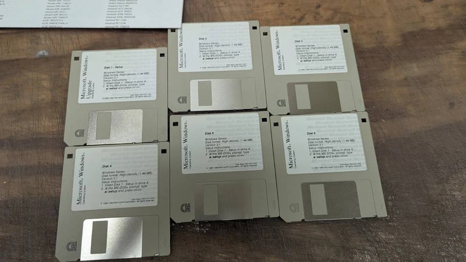 Microsoft Windows Operating System Version 3.1 Special Upgrade Edition Complete - Image 2 of 4