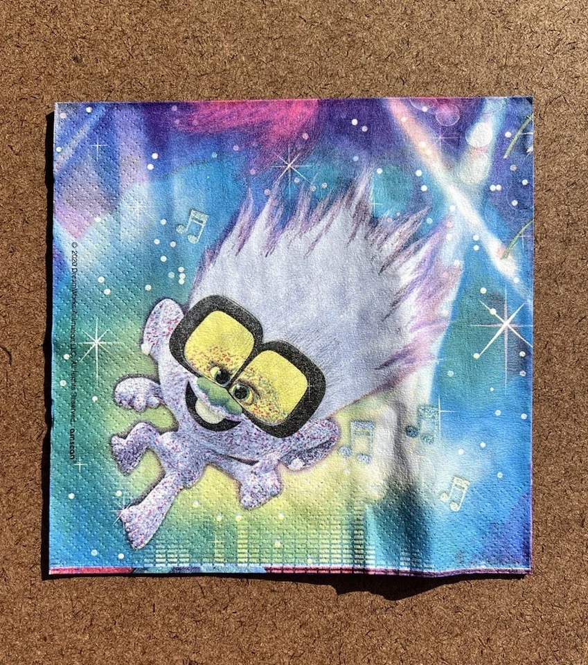 DreamWorks Animación Trolls Cumpleaños Fiesta Servilletas Trolls Multicolor Foto 2 de 4