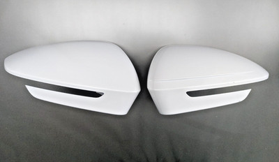 Org Audi Q4 F4 Q6e Skoda Außenspiegelkappe SET R&L White Pearl Tricoat 5LB857538