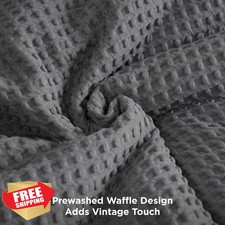Bedsure Waffle Comforter Set Soft Breathable Queen Bedding