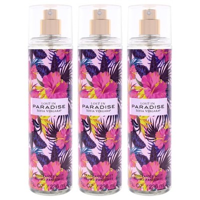 Lost in Paradise by Sofia Vergara for Women - 8 oz Fragrance Mist - Pack of 3