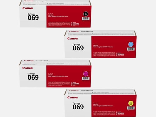 Mf750c Ink Genuine Canon 069 Toner Set BK C M Y 4-Pack OEM Sealed for MF750C ...