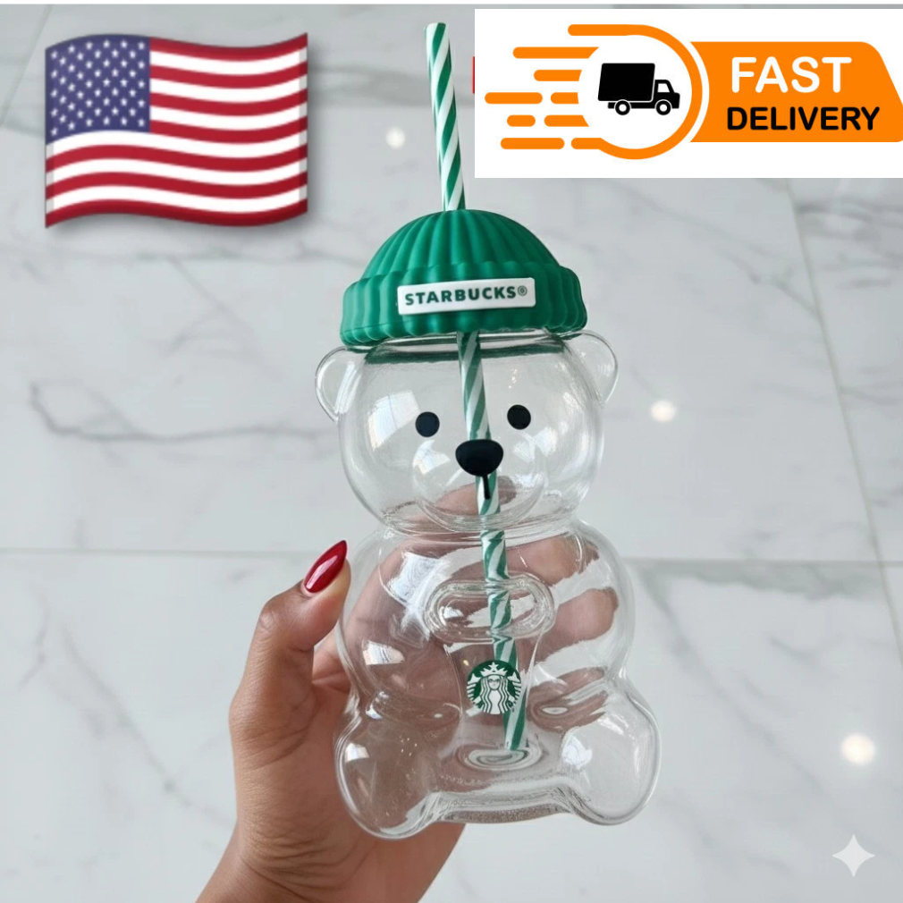 2025 Glass Starbucks Bearista Bear Cold Cup Holiday Limited