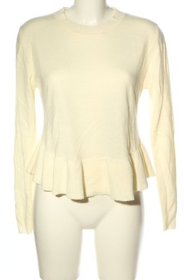 H&M DIVIDED Strickpullover Damen Pullover Gr. DE 38 hellgelb Casual-Look