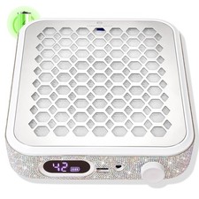 Rechargeable Nail Dust Collector Powerful Vacuum Fan Acrylic Nail Extractor Whit