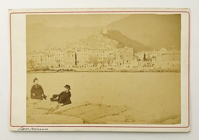 Antique 1870 s Italy, San Remo - albumen print - Richard Nielsen Photographe