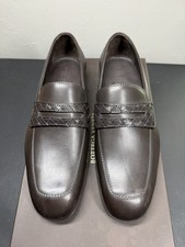 Bottega Veneta Brown leather Wave Driver Loafer Intrecciato Detail Size 39