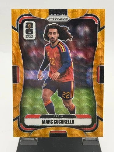 2026 Panini Prizm FIFA World Cup - Marc Cucurella Orange Wave /125 Spain #74