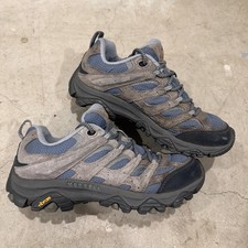 Women's Merrell Moab 3 Hiking Shoes Low Top Lace Up Smoke Blue Size 8 Gorpcore