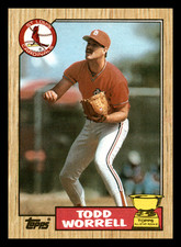 1987 Topps Todd Worrell All-Star Rookie Gold Cup #465 NM-MINT