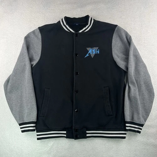 Artists Simply Human Sport Tek Fleece Letterman Jacket Rock Metal Men’s Size Med - product listing photo