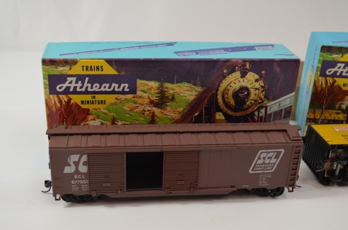Athearn 50' Box Car Lot HO Gauge Evergreen Green Bay Western SCL 1213 1305 1361 - Picture 8 of 14