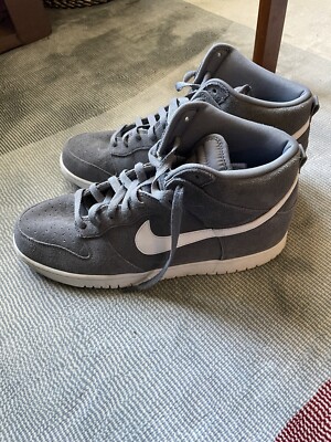 Size 12.5 - Nike Dunk High Grey/White