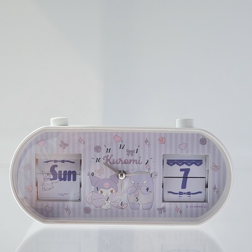 Sanrio Kuromi Flap Clock, Japan Limited Edition, From Japan,Made in 2024 - Picture 13 of 18