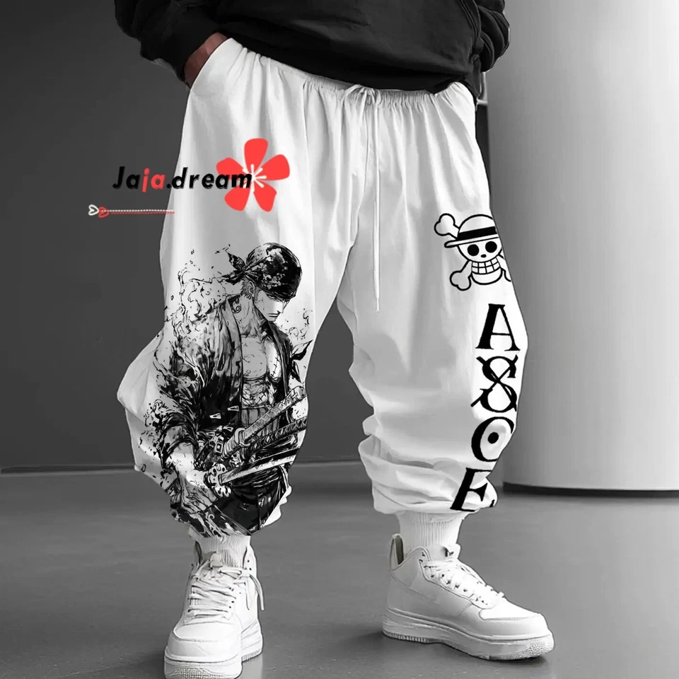 MARKENLOS One Piece Zoro Anime Manga Cosplay Freizeit Hose Sports Pants trousers Polyester