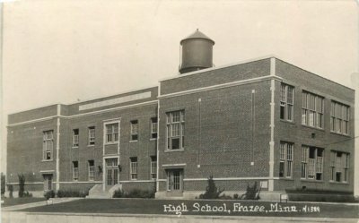 Co-Mo C-1910 High School Frazee Minnesota RPPC Photo Postcard 13226