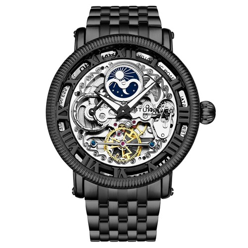 Stuhrling 3922 5 Special Reserve Automatic Dual Time Stainless Steel