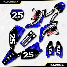 Blue Savage Camo Racing Graphics Kit fits Suzuki RMZ250 RMZ 250 07-09 Decals
