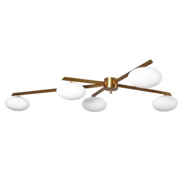 Handmade Semi Flush Ceiling Lamp - Exquisite Brass Designer Hanging Light