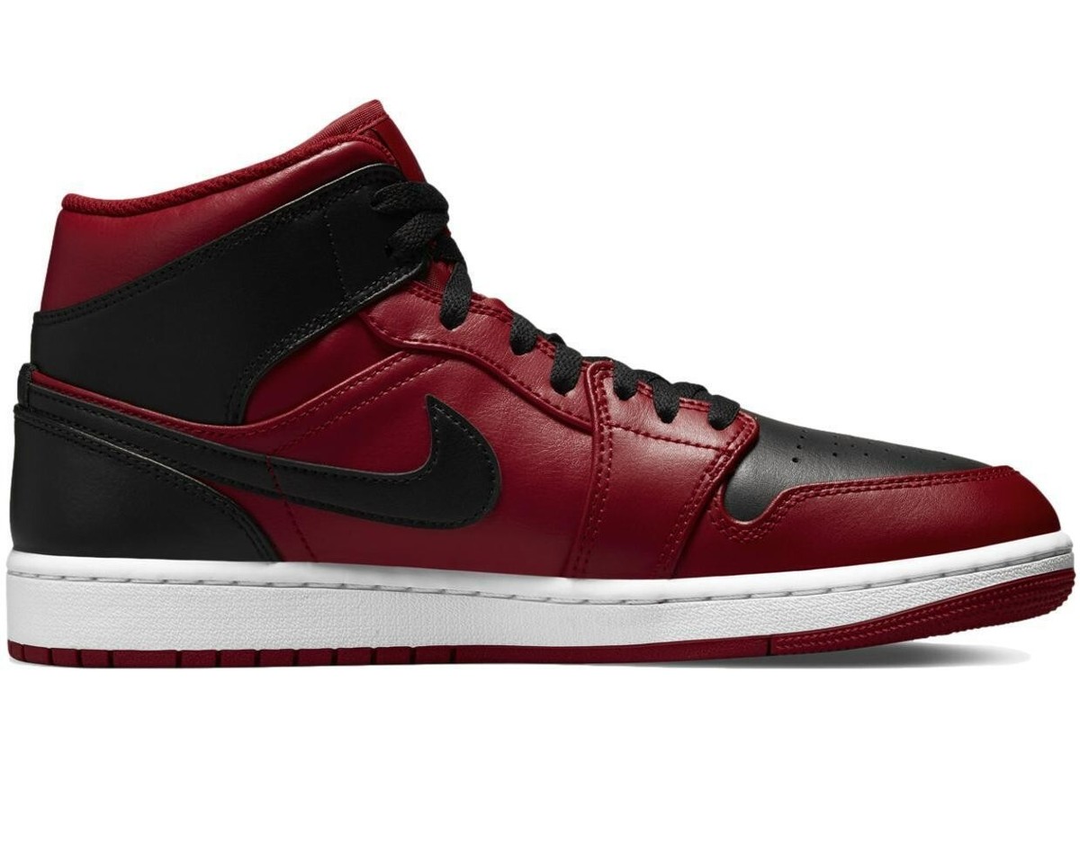 NEW Air Jordan 1 Mid Men's Size 12 Gym Red/Black-White 554724-660