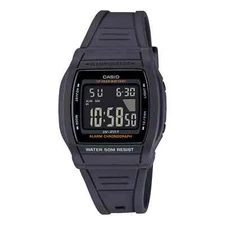 Casio W201-1BV, 10 Year Battery,Chronograph Watch, Black Resin,Alarm,Illuminator
