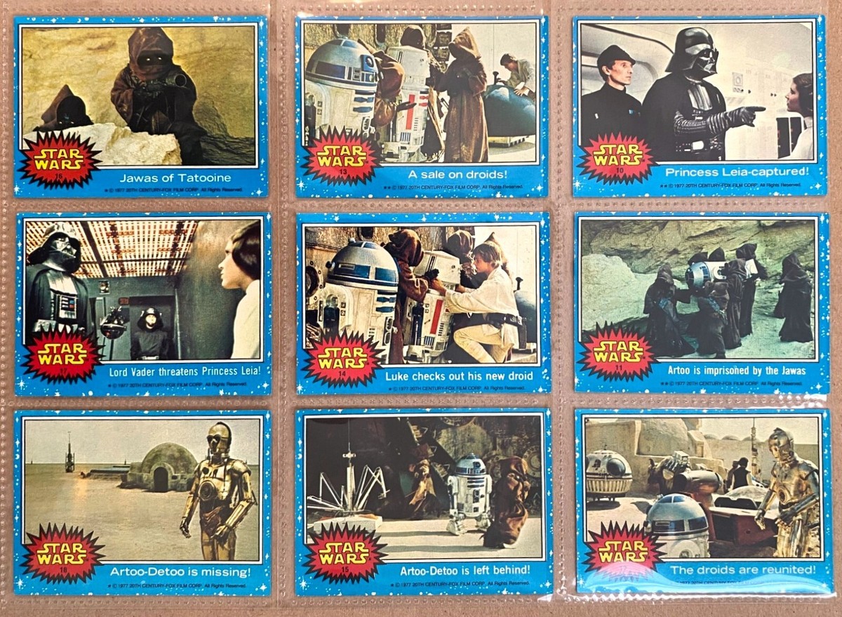 Full set of 66 Star Wars Trading Cards - Series 1 (Blue
