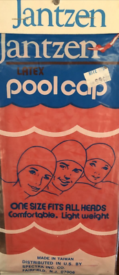 Vintage Jantzen rubber swim cap 1950s Jantzen Vintage Swim Cap by Jantzen – Cats Like Us main image 4