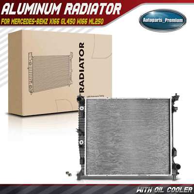 Radiator w/ Trans Oil Cooler for Mercedes-Benz X166 GL350 GLE350 ML350 GLS350d