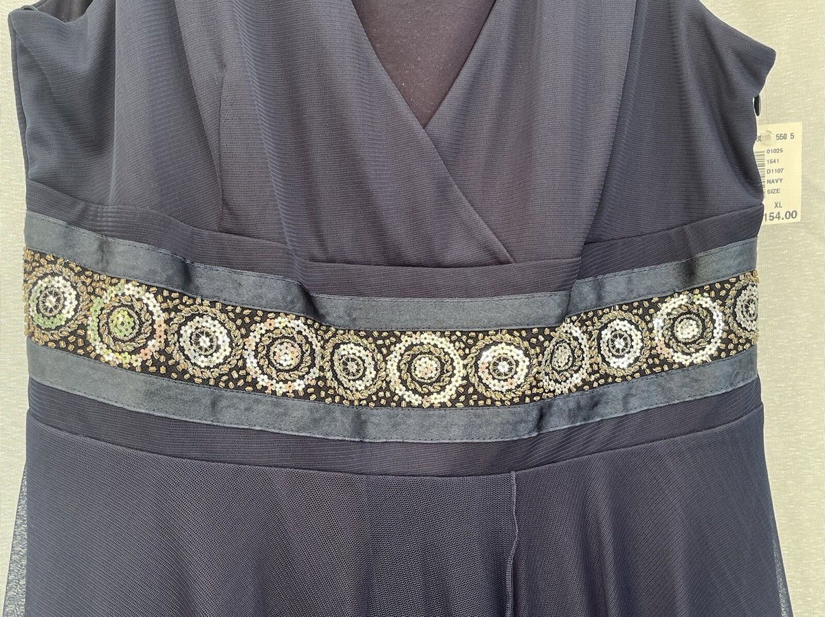 empire waist handkerchief dress 3/4 Length Sleeve Belted Chiffon Handkerchief Hem Dress main image 0