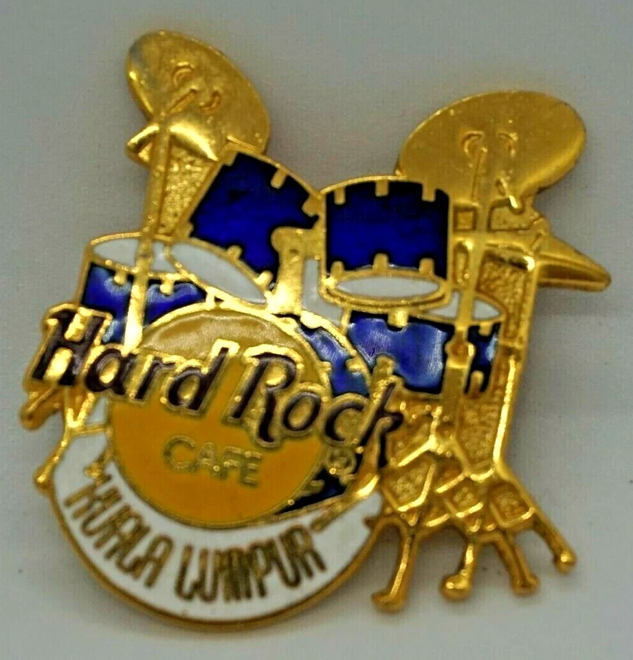 Hard Rock Cafe : Vintage HRC Kuala Lumpur "Purple Drum Set" Pin - Image 1 of 3